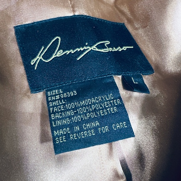 Dennis Basso Full Length Luxury Leopard Print Faux Fur Coat - L - Picture 5 of 5